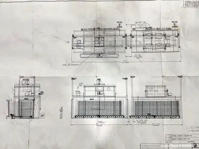 Used Wisconsin Oven Batch Oven – 350°F | 2MM BTU/hr | Propane | 29' Length | Model Batch-7/26/10-G/EP