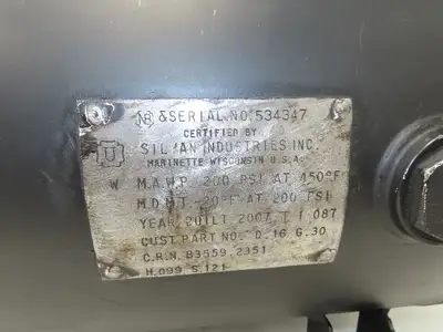 Used SILVAN _UNKNOWN_ Pressure Tanks Indiana US | Arrow Industrial #1411475