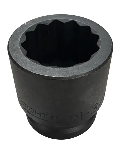 Wright Tool 3/4" Drive 1-3/8" Thin Wall Impact Power Socket 12 Point USA Made