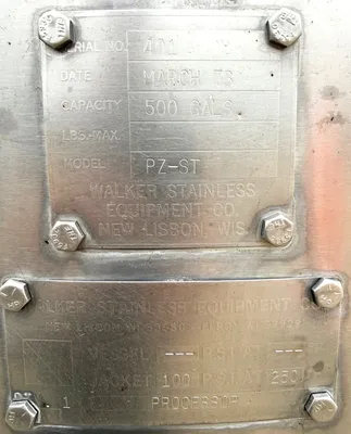 WALKER PZ-ST 500 gallon Processor TANKS / KETTLES | EcReCon Inc (3)
