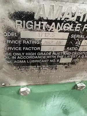 Amarillo 1712.5   Right Angle Double Reduction Cooling Tower Gearbox   Ratio 14.1