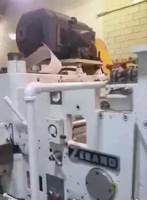 44" Zerand Web Fed Die Cutter 2 color Flexo