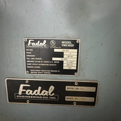 1996 FADAL VMC-4020 Vertical Machining Centers (Equipt) | SNL Machine Trader LLC (5)