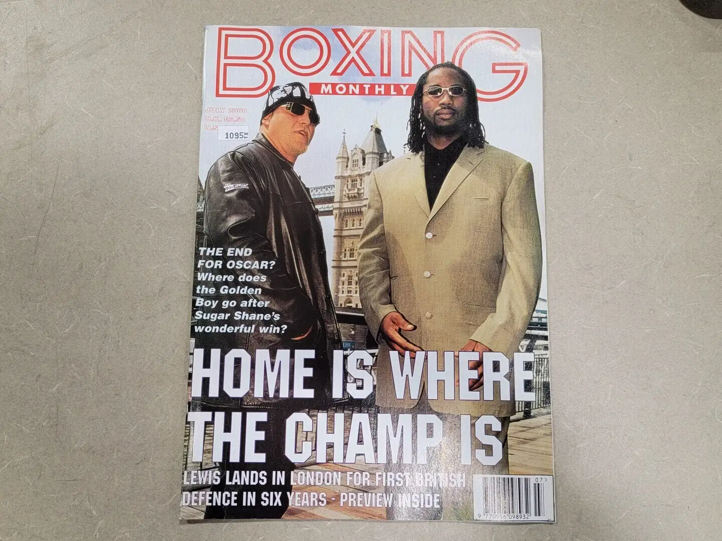 USED BOXING MONTHLY JULY 2000
