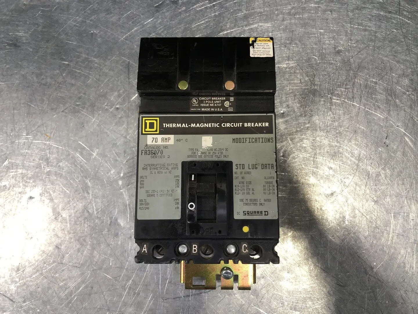 USED SQUARE D FA36070