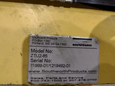 USED SOUTHWORTH ZTU2-85
