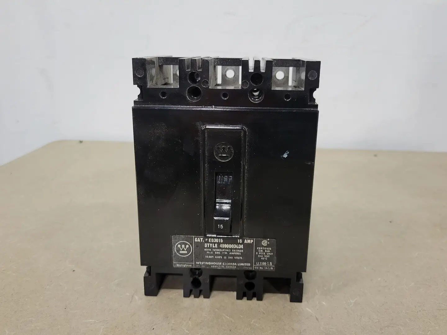 USED WESTINGHOUSE EB3015