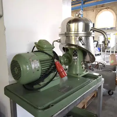Westfalia SAOH 205 pilot plant separator, 316SS.