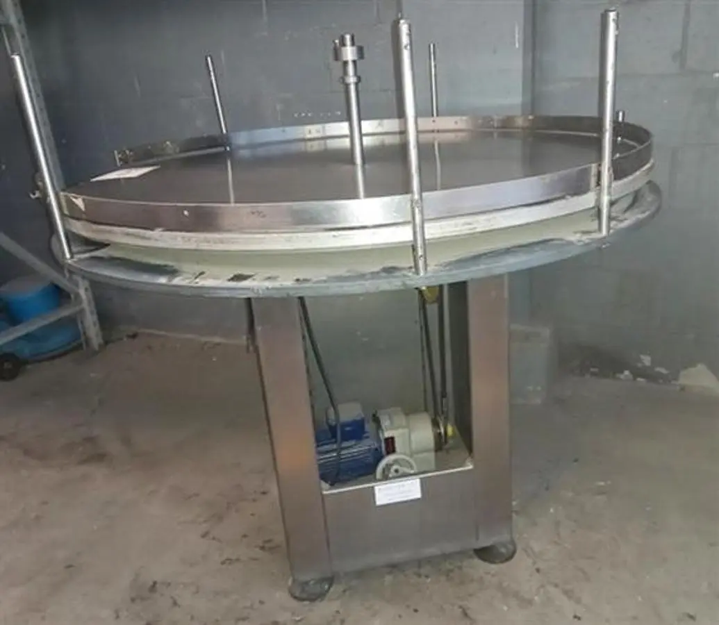 Stainless steel 46” accumulating table