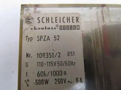 Schleicher SPZA 52 Repeat Cycle Timer 60Hrs/1000Sec Single Voltage 110-115V