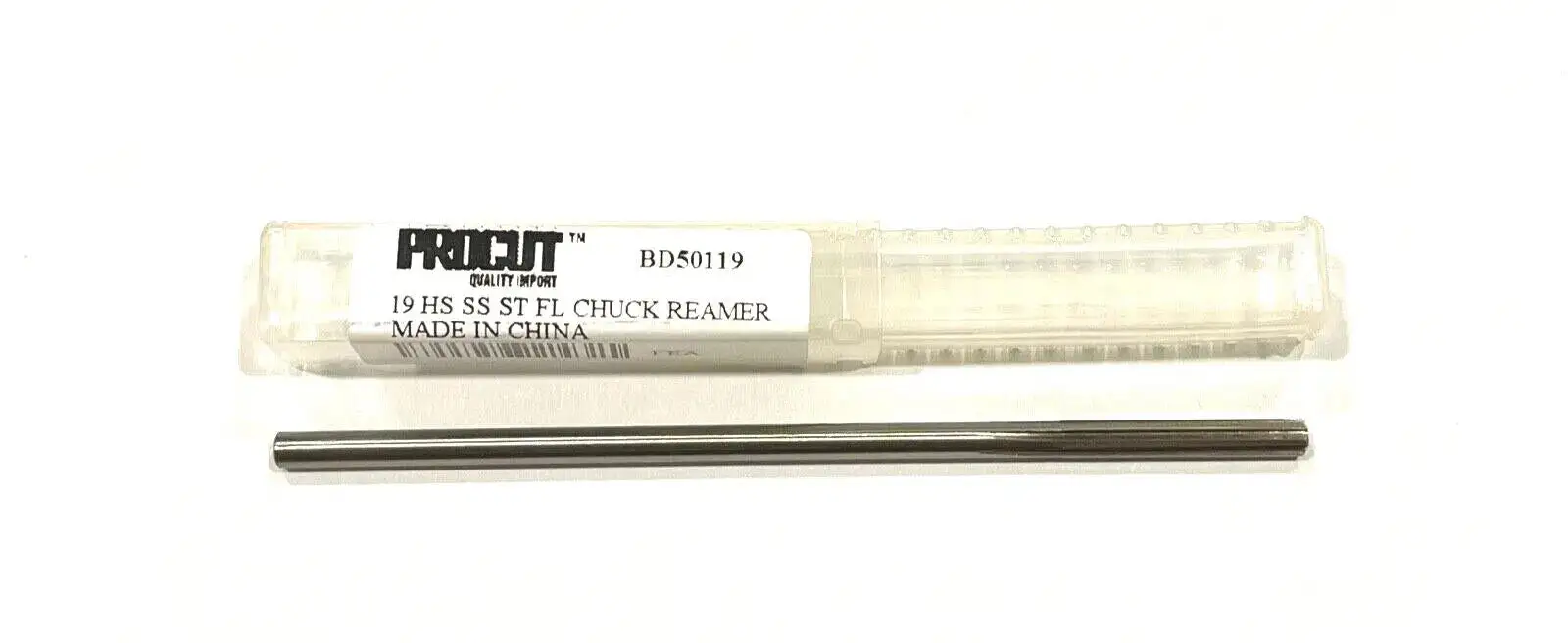 ProCut #19 Chucking Reamer HSS Straight Shank Straight Flute
