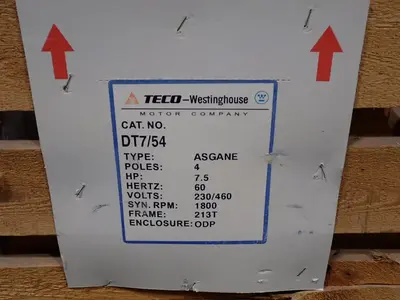 Teco-westinghouse  7.5 Hp  Induction Motor