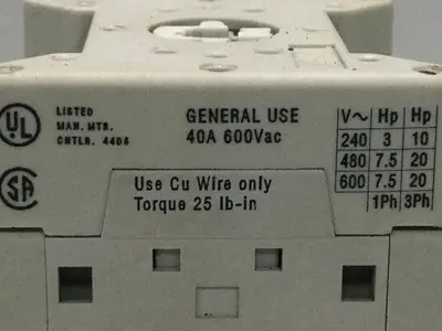 USED ALLEN BRADLEY 194E-E40-1753 SER B