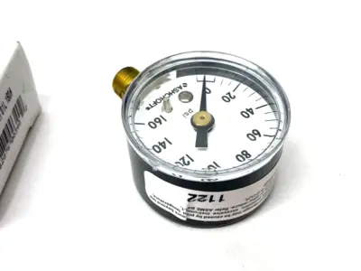 New | in-Stock Ashcroft Pressure Gauge, 1/8" NPT, 1-1/2" Face, 0/160psi Universal Pressure Meters Michigan US | Maverick Industrial Sales #1401326