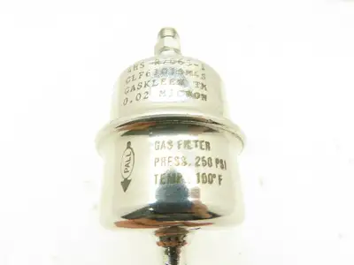 Pall Gaskleen GLF6101SM4S Inline Gas Filter 0.02 Micron 250 PSI 100F 1/4" Tube