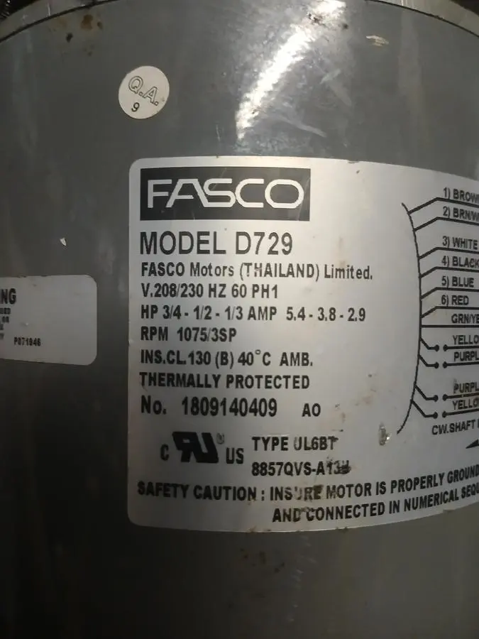 USED FASCO D729