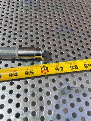 USED SANI-TECH WEST 96" STAINLESS STEEL FLEXIBLE BRAIDED HOSE 1/2" SANITARY FITTING