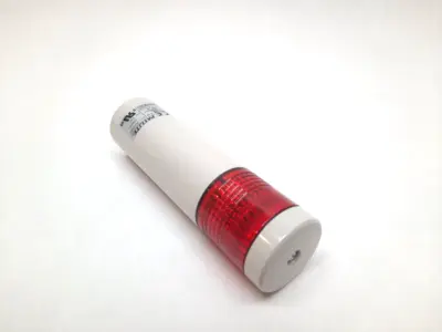 LCE-102-R | Patlite  Two Alarm Sound Signal Tower 24V AC/DC Red LED - For parts or not working