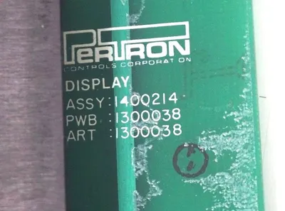 USED PERTRON 1400214 DISPLAY BOARD ASSY. 1300038