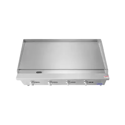 New | in-Stock Atosa New Atosa ATMG-48 HD 48" Manual Griddle with Total 120,000 BTU Commercial Flat Top Griddles Illinois US | Falcon Restaurant Supply #1375223