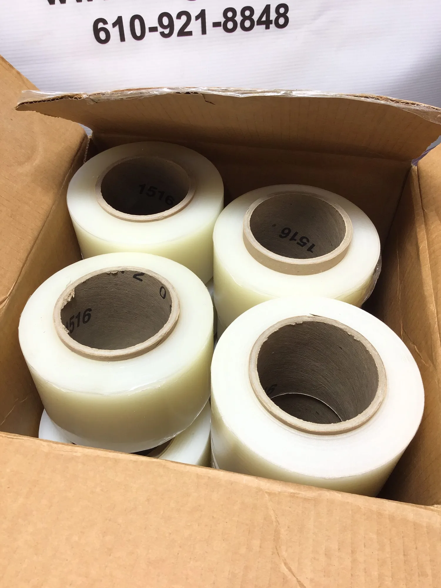 HW-380 3″ x 1500 x .0008 “Super Clear” Protection Wrap (16 Rolls in Box)