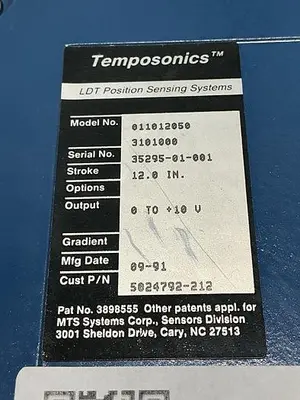 USED 1991 TEMPSONICS 0110120503101000