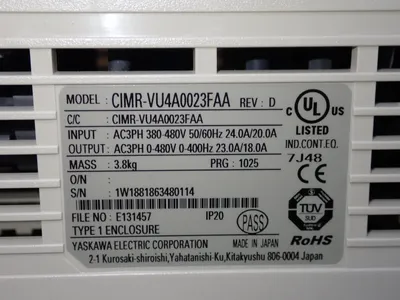 NEW YASKAWA ELECTRIC CIMRVU4A0023FAA