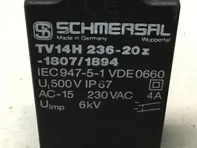 USED SCHMERSAL TV14H 236-20Z-1807/1894