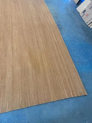 Prairie Twill  brown leather rug NEW HANDMADE 13' x 161" Retails for $80,000