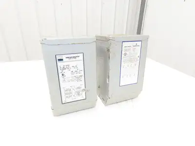 HS1F1B Hevi-Duty Industrial Transformer 1KVA HV 240/480 LV 120/240 1PH Lot of 2