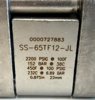 NEW SWAGELOK SS-65TF12-JL BALL VALVE CF3M SS65TF12JL