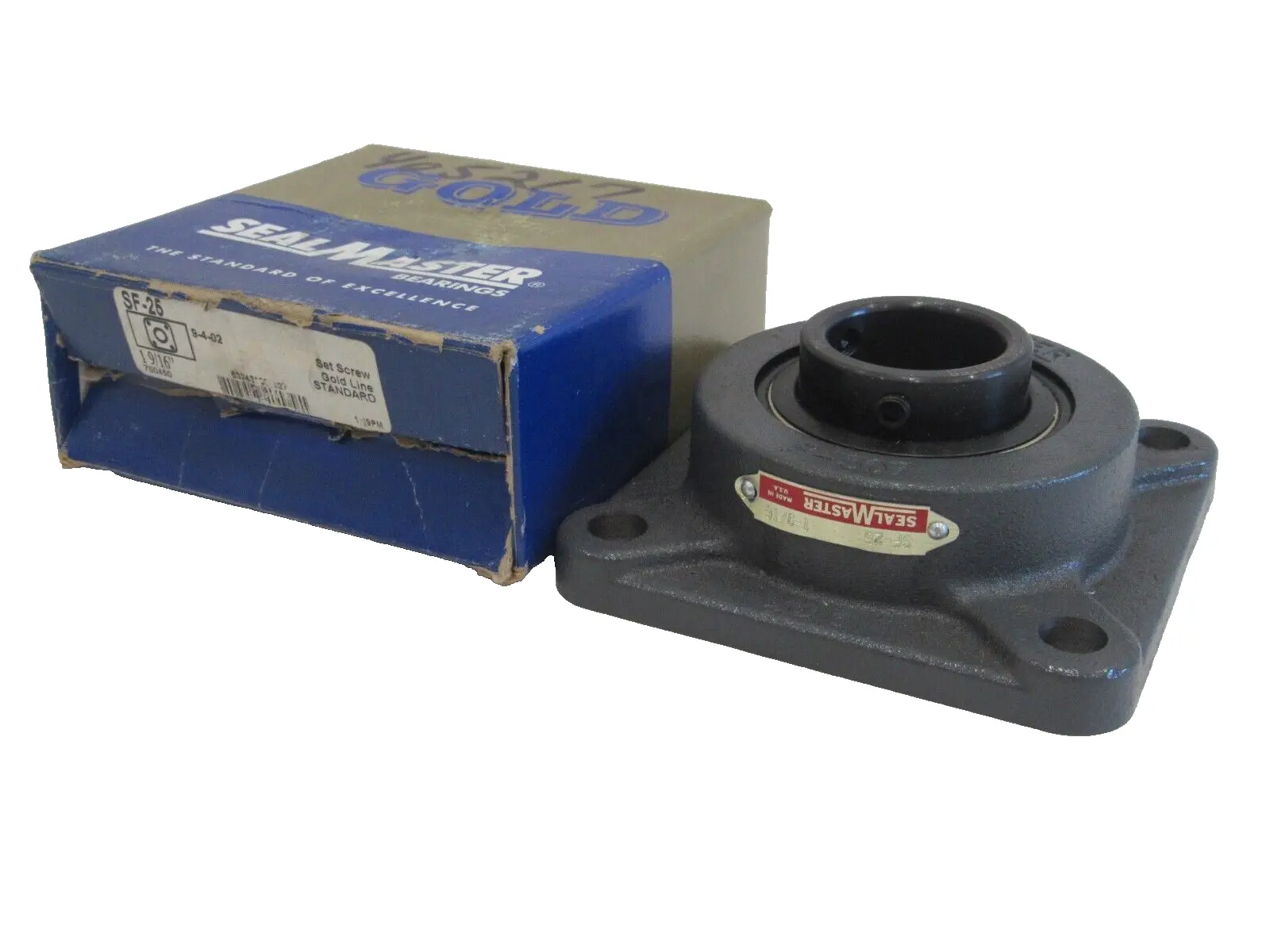 NEW SEALMASTER SF-25 FLANGE BEARING 1-9/16" SF25
