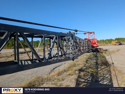 Used 1979 KOEHRING 665 Crawler Cranes Alabama US | Proxy Equipment #1567989