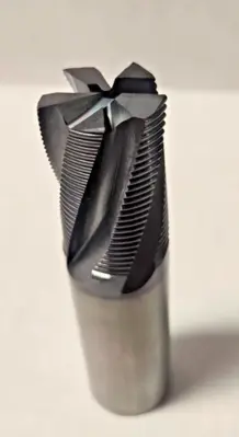Solid Carbide Rougher End Mill 1" Shank 5 Flutes 4" Length
