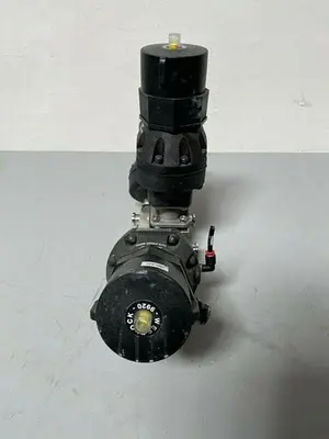 USED 3 ITT PURE-FLO A209 STAINLESS STEEL DIAPHRAGM VALVES W/ POSITION MONITOR