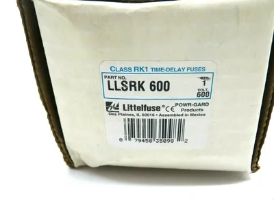 NEW LITTELFUSE LLSRK600 RK1 TIME DELAY FUSES 600V