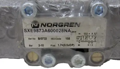 NEW NORGREN SXE9873-A60-00-28NA PNEUMATIC VALVE SXE9873A600028NA