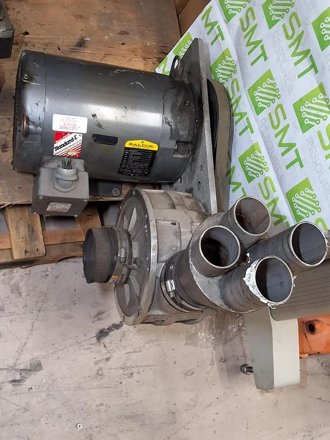 BALDOR CMM3314T INDUSTRIAL MOTOR WITH SONIC AIR SYSTEMS SONIC 100 BLOWER