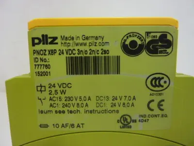 USED PILZ PNOZX8P24VDC3N/O2N/C2SO