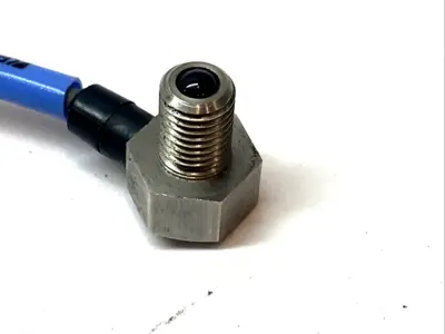USED KEYENCE PHOTOELECTRIC SENSOR HEAD M8 THRUBEAM HEX IP69K