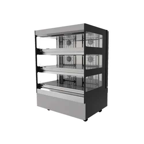 Flexeserve 39 3/10" Dual Service Floor Model Heated Display Case - (3) Shelves, 208v (3T-1000R)
