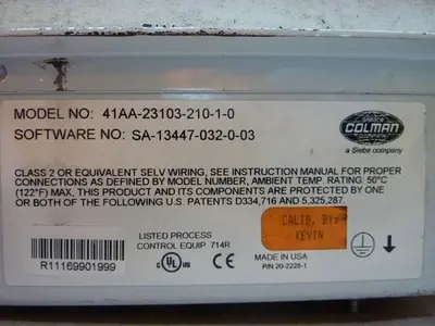 USED BARBER COLMAN 41AA-23103-210-1-0