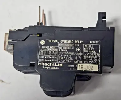 TR12B1E THERMAL OVERLOAD RELAY TR12B-1E HITACHI Contactor Starter Heater