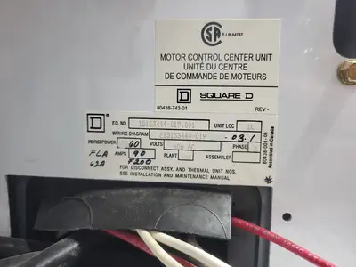 USED SQUARE D MODEL 6