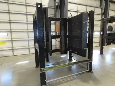 42"W x 48-50"L Pallet Feeder Dispenser for Robot Palletizer Conveyor 90"H