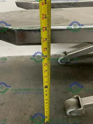 USED ROBUSTO SH1000 MILLIPORE TROLLEY X-1845 HEAVY DUTY STAINLESS STEEL LIFT CART 20"