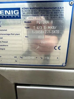 Konig Rex Futura 4 Row Roll Machines (Bakery) | Harvest Equipment and Fabrication Inc (6)