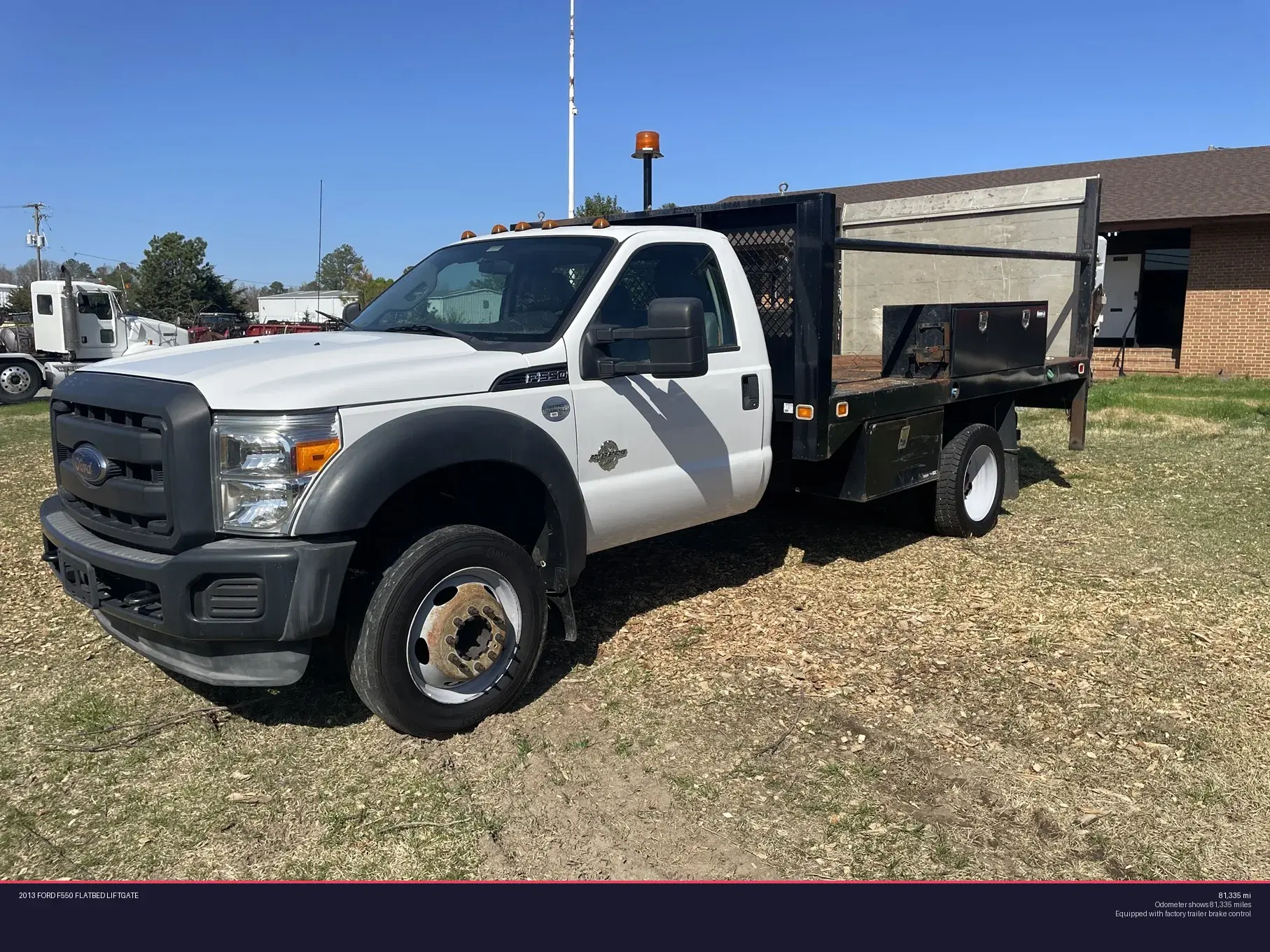 Used 2013 FORD F550 FLATBED LIFTGATE Flatbed Trucks Virginia US | Proxy Equipment #1378167