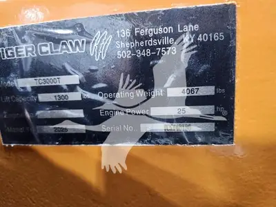 USED 2025 TIGER CLAW TC3000T