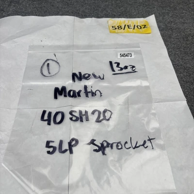 New | in-Stock MARTIN SPROCKET & GEAR INC 40SH20H Gear Accessories California US | Davliegogo LLC #1708093